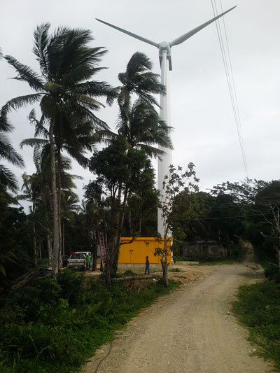 The 300kW Wind Turbine in Romblon, Philippines.